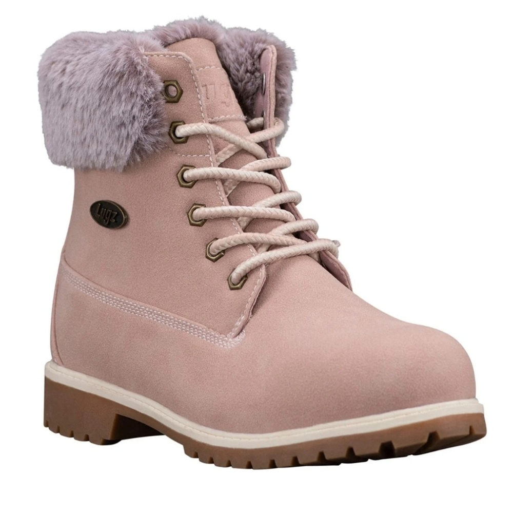 Lugz Children's Hudson Fur Synthetic Suede Chukka Boot,  Size 10